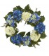 24” Hydrangea Wreath B/W