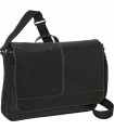 Black Leather Messenger Bag